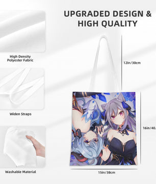 Genshin Impact Tote Bag - Ganyu & Keqing: 