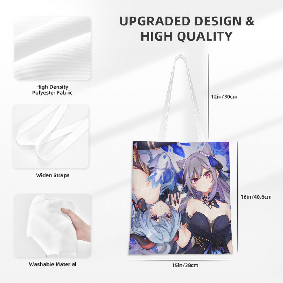 Genshin Impact Tote Bag - Ganyu & Keqing: "Ganqing Impact"