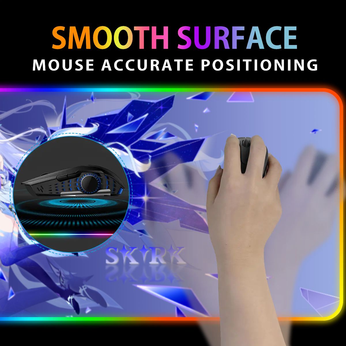 Genshin Impact Premium RGB Gaming Mouse Pad (with Wireless Charging) - Skirk: "Forged in the Abyss" Chiraya Studios