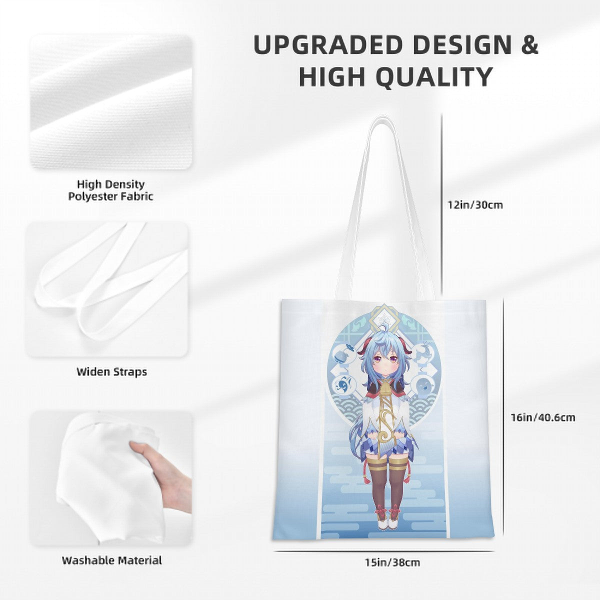 Genshin Impact Tote Bag - Ganyu: "Smol Ganyu" Chiraya Studios