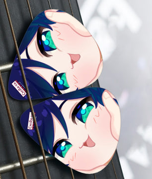 Genshin Impact Squishy Series Guitar Pick - Venti (12 picks of 3 gauges)