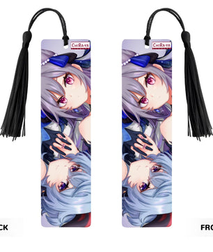 Genshin Impact Wooden Bookmark - Ganyu & Keqing: 
