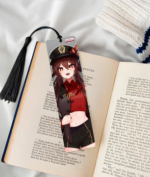 Genshin Impact Wooden Bookmark - Hu Tao: 