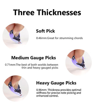 Genshin Impact Scarameow Series Guitar Pick (12 picks of 3 gauges)