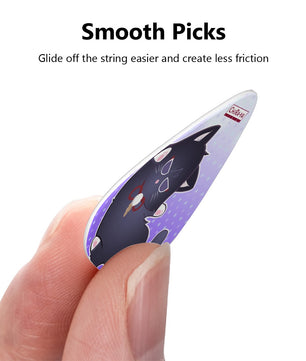 Genshin Impact Scarameow Series Guitar Pick (12 picks of 3 gauges)