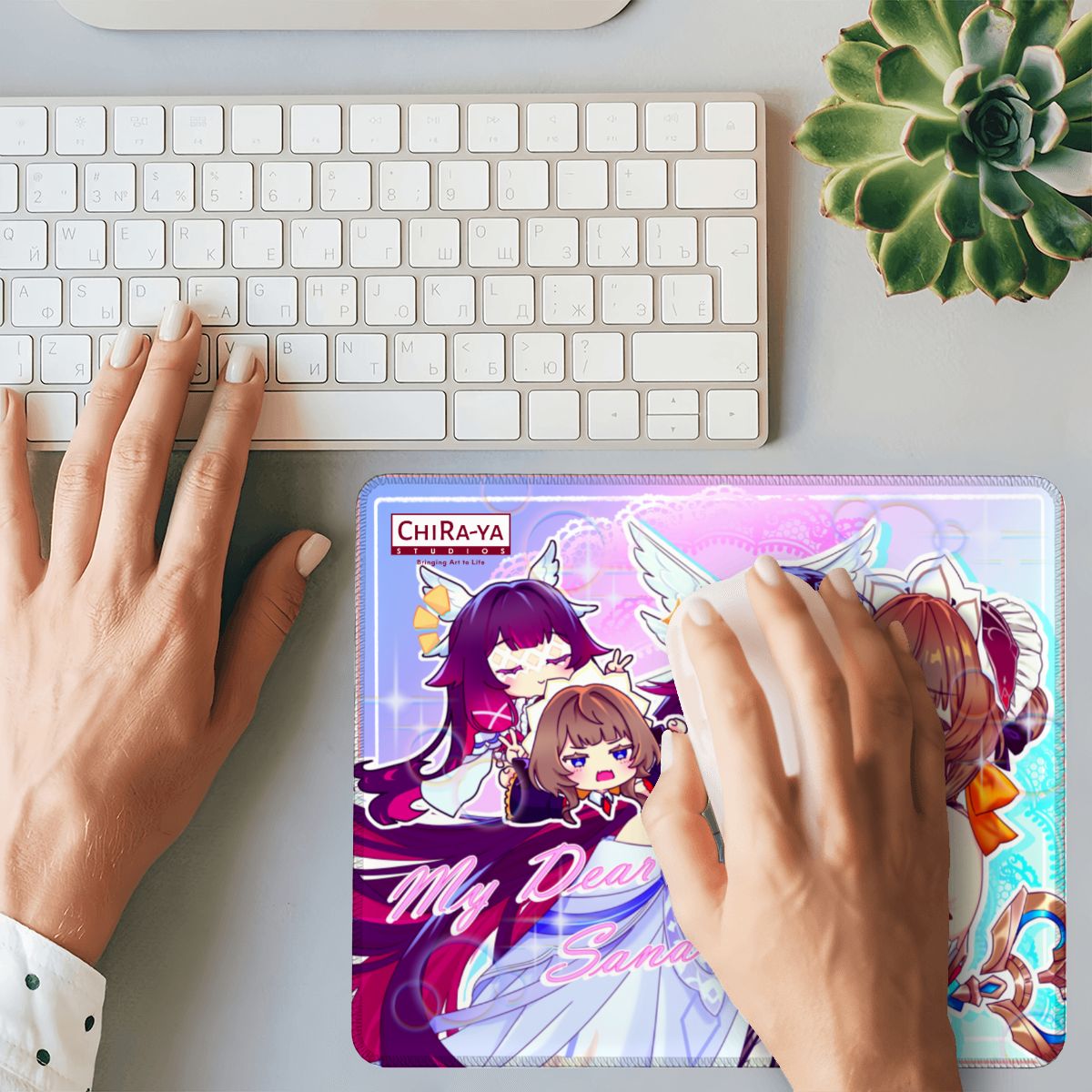 Genshin Impact Gaming Mouse Pad - Sandrone & Columbina 