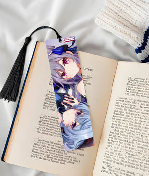 Genshin Impact Wooden Bookmark - Ganyu & Keqing: 