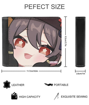 Genshin Impact Squishy Series Leather Wallet - Hu Tao