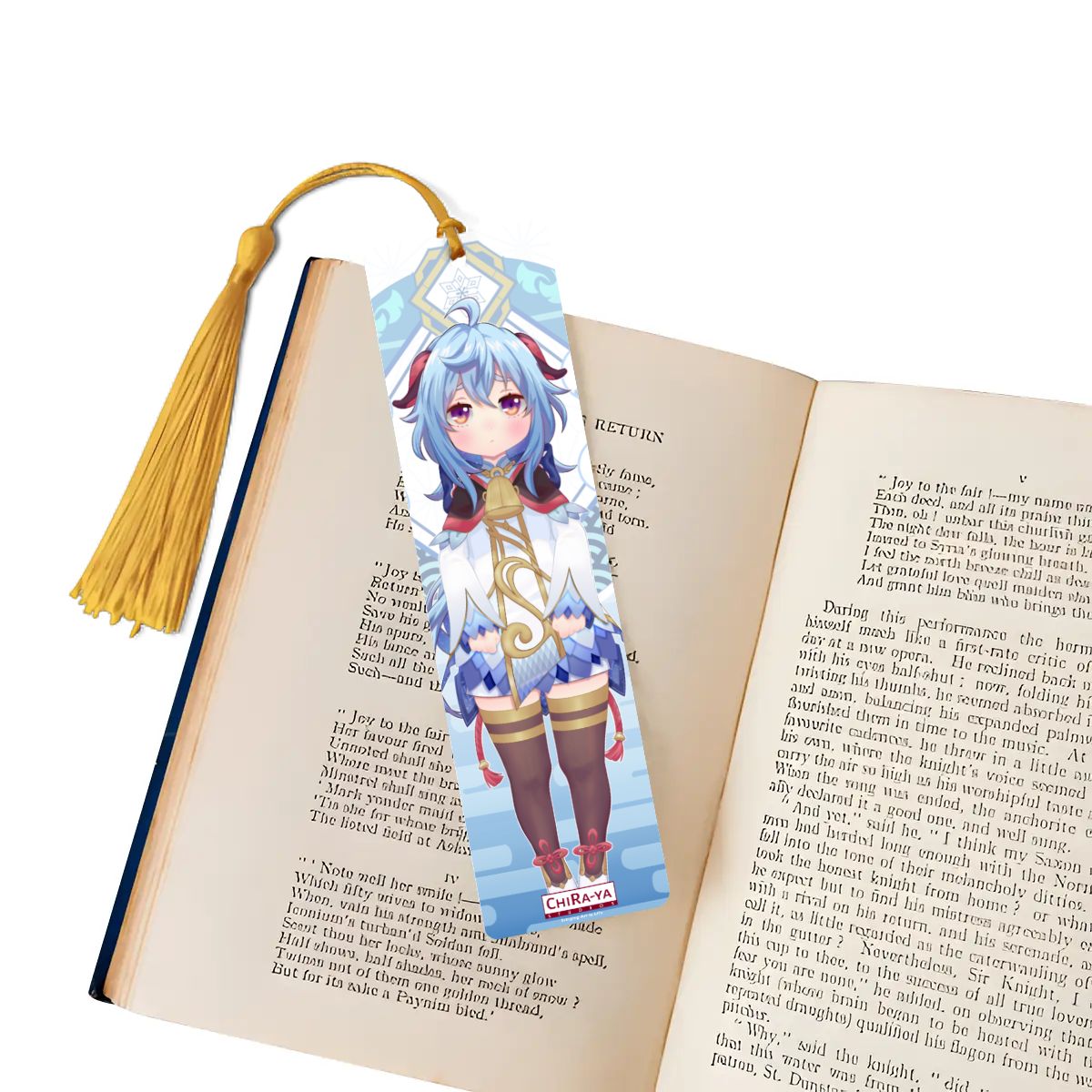 Genshin Impact Wooden Bookmark - Ganyu: "Smol Ganyu"