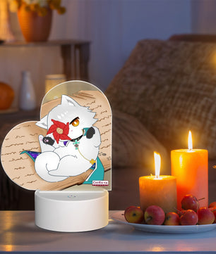 Guilty Gear Heart-Shaped Night Light - Asuka Kreutz (Cat Asuka)