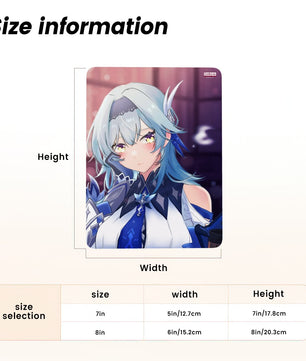 Genshin Impact Metal Print with Stand - Eula: 