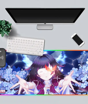 Genshin Impact Premium RGB Gaming Mouse Pad (with Wireless Charging) - Columbina: 