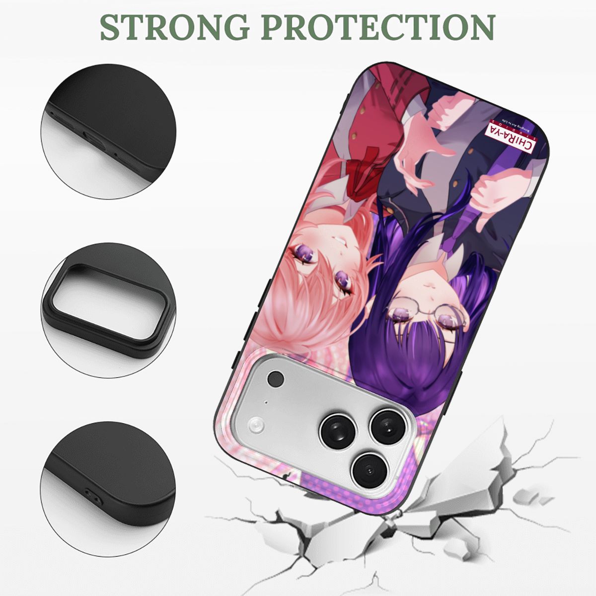 Genshin Impact Phone Case (iPhone 17 Pro Max) - Raiden Ei & Yae Miko: "Takina & Chisato" Chiraya Studios