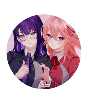 Genshin Impact Pin Badge - Raiden Ei & Yae Miko: 