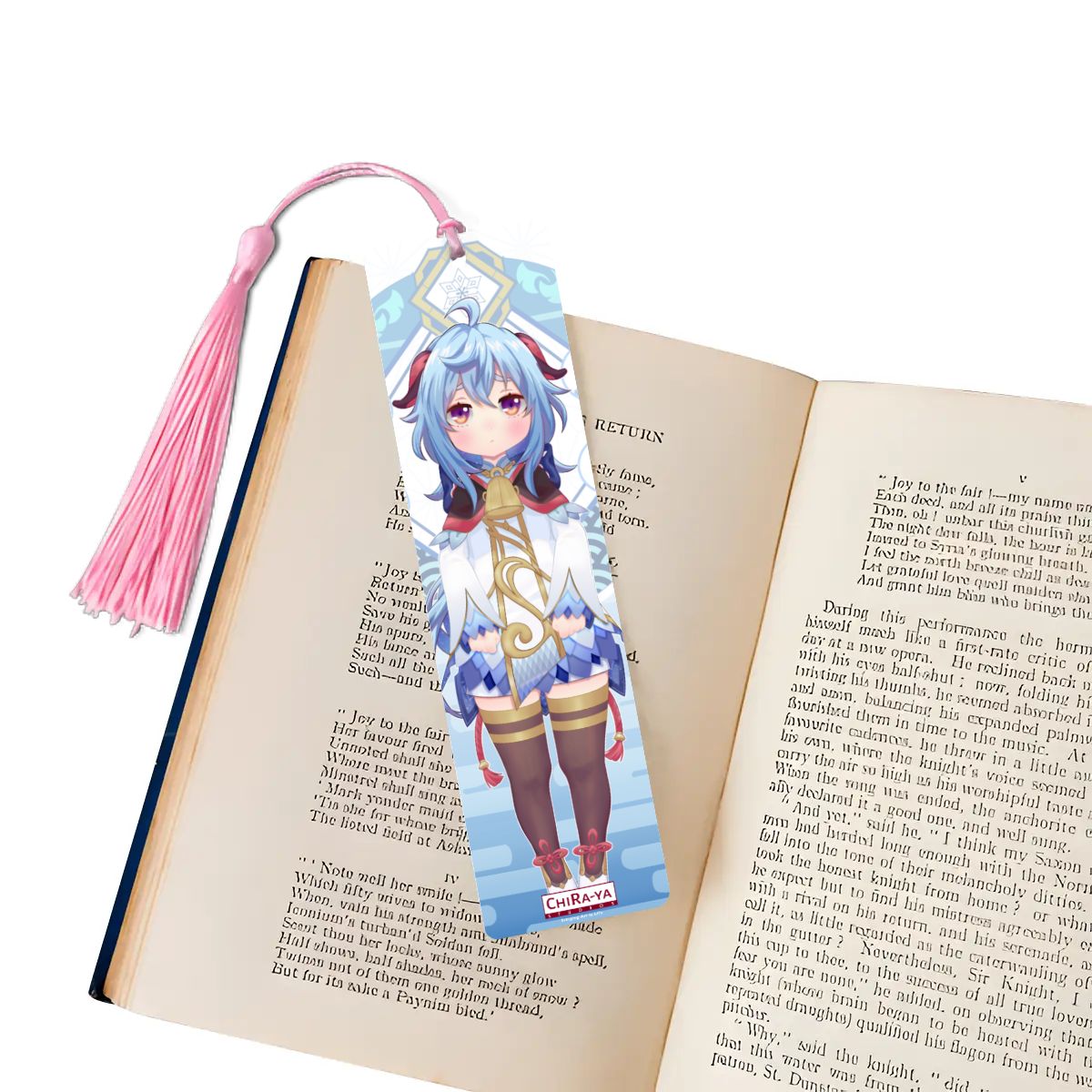 Genshin Impact Wooden Bookmark - Ganyu: "Smol Ganyu"