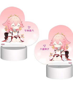 Genshin Impact Heart-Shaped Night Light - Yae Miko (Irodori Statue Series)