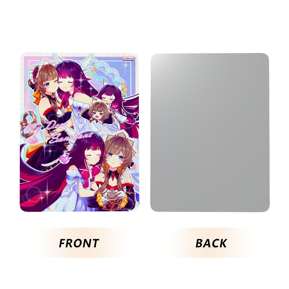 Genshin Impact Metal Print with Stand - Columbina & Sandrone: 