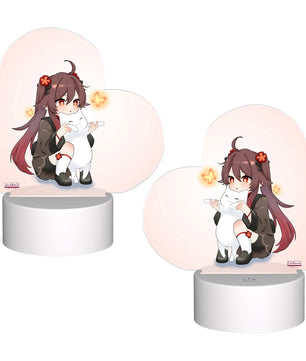 Genshin Impact Heart-Shaped Night Light - Hu Tao: 