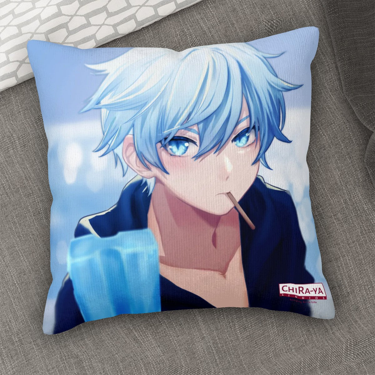 Genshin Impact Corduroy Throw Pillow Cover - Chongyun: "Summertime"