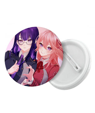 Genshin Impact Pin Badge - Raiden Ei & Yae Miko: 