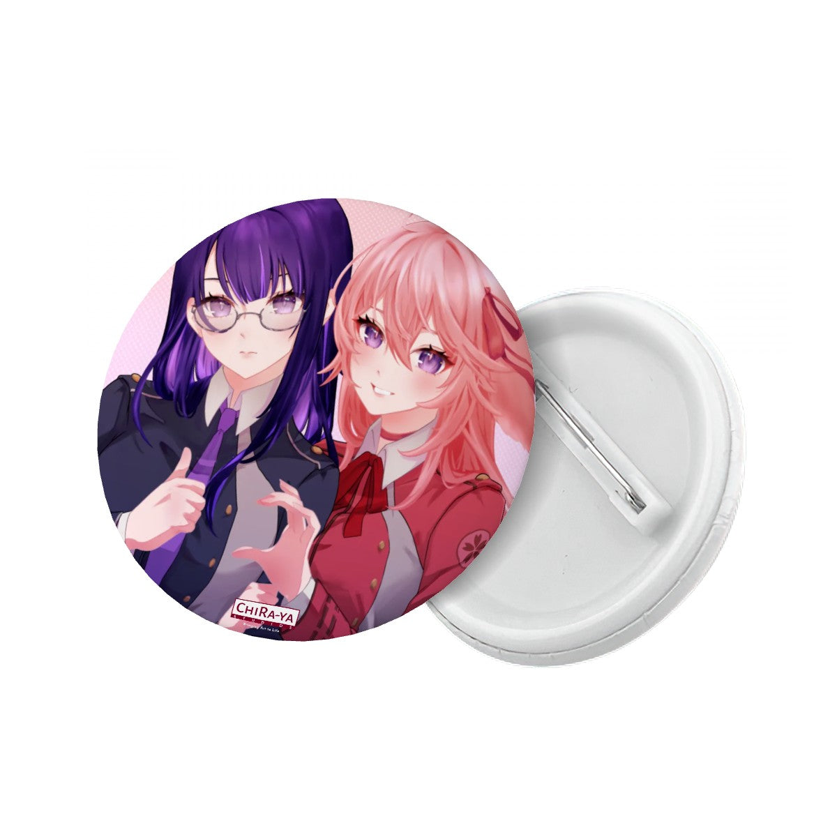 Genshin Impact Pin Badge - Raiden Ei & Yae Miko: "Takina & Chisato"