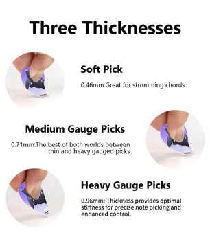 Genshin Impact Scarameow Series Guitar Pick (12 picks of 3 gauges)