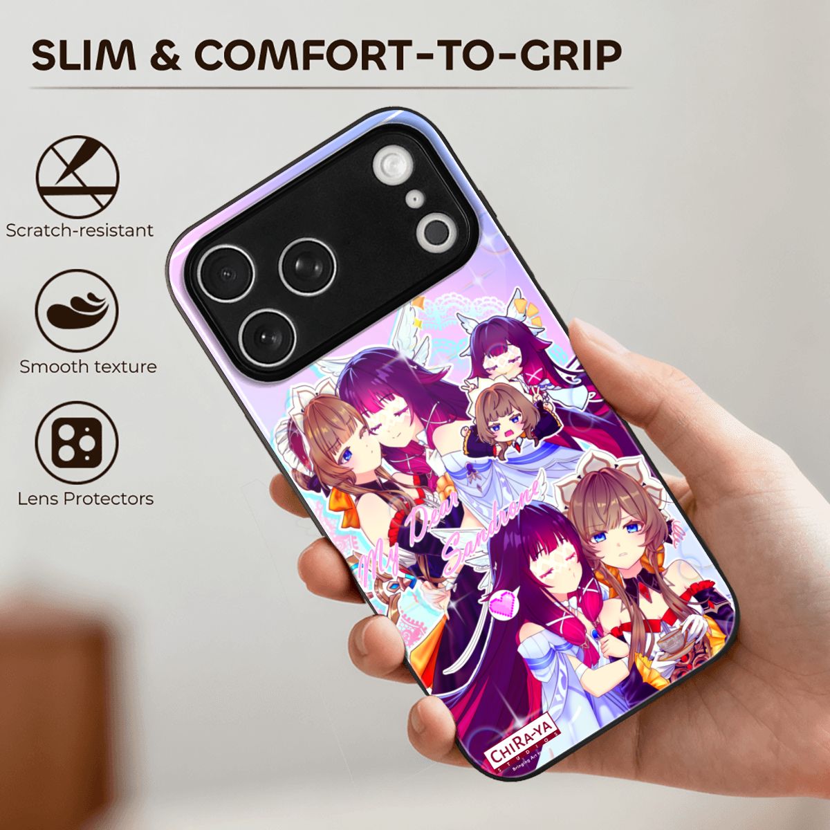 iPhone 17 Pro Max TPU Black Phone Case Chiraya Studios