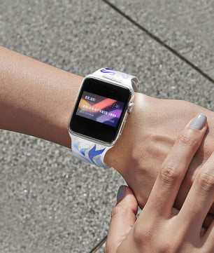 Double Buckle Apple Watch Band Gold Chiraya Logo Chiraya Studios