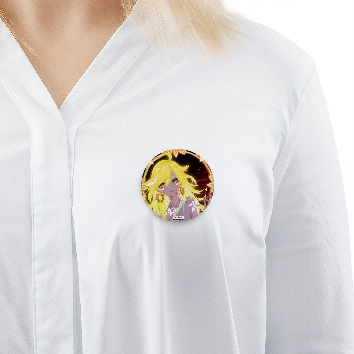 Genshin Impact Pin Badge - Mavuika: "Come and Get It" (Archon Outfit)