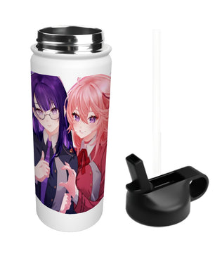 Genshin Impact Stainless Steel Insulated Tumbler - Raiden Ei & Yae Miko: 