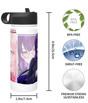 Genshin Impact Stainless Steel Insulated Tumbler - Raiden Ei & Yae Miko: 