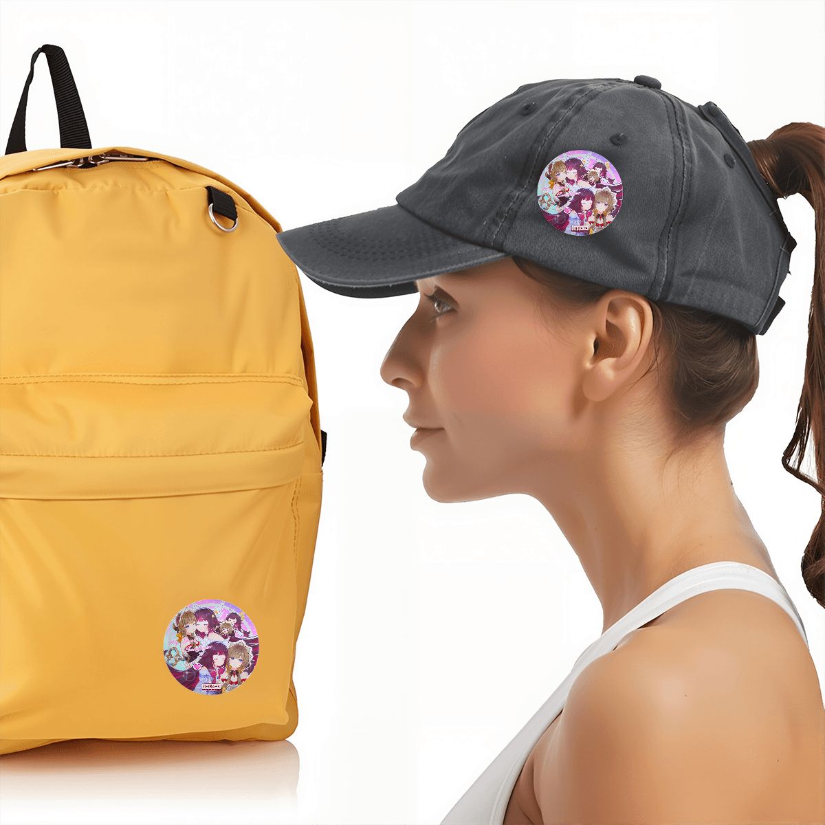 Genshin Impact Pin Badge - Columbina & Sandrone: "Teatime"