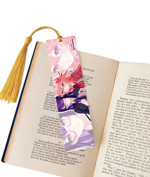 Genshin Impact Wooden Bookmark - Raiden Ei & Yae Miko: 