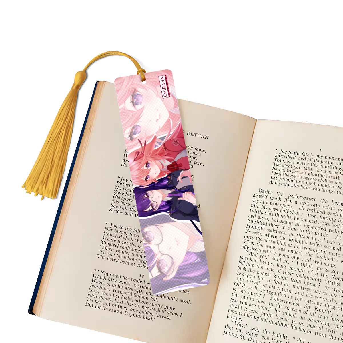 Genshin Impact Wooden Bookmark - Raiden Ei & Yae Miko: "Takina & Chisato"