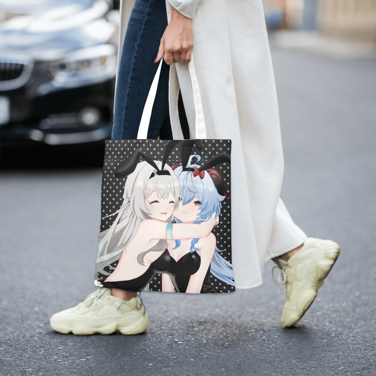 Genshin Impact x Honkai Star Rail Tote Bag - Firefly & Ganyu: "Bunny Girlies" Chiraya Studios