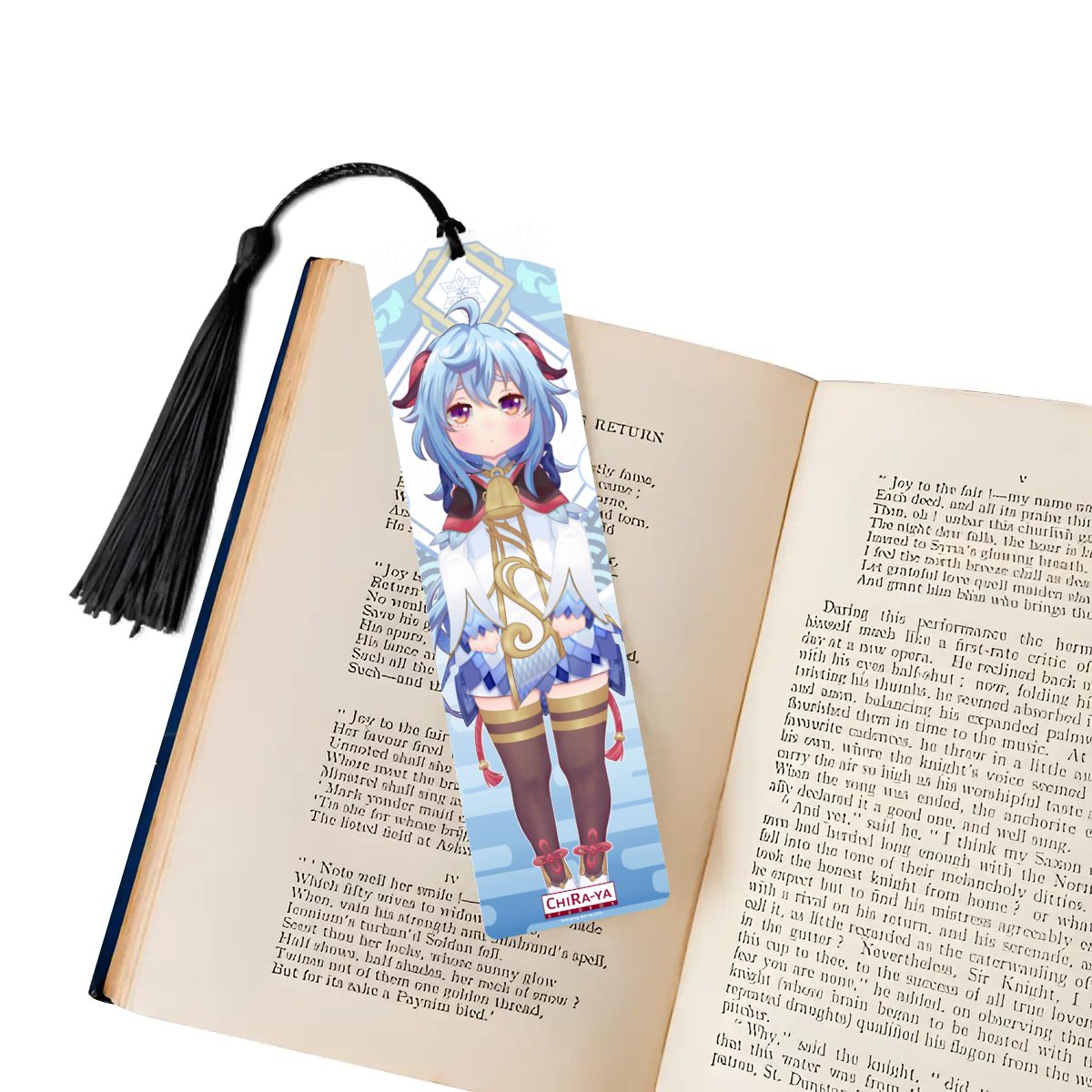 Genshin Impact Wooden Bookmark - Ganyu: "Smol Ganyu"