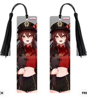 Genshin Impact Wooden Bookmark - Hu Tao: 