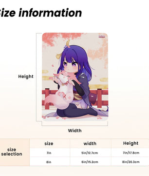 Genshin Impact Metal Print with Stand - Raiden Shogun: 