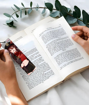 Genshin Impact Wooden Bookmark - Hu Tao: 