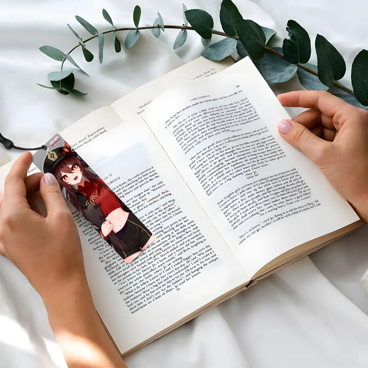 Genshin Impact Wooden Bookmark - Hu Tao: "Crop Top Tao"