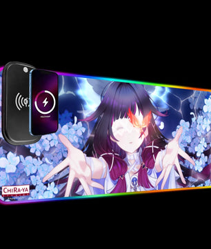 Genshin Impact Premium RGB Gaming Mouse Pad (with Wireless Charging) - Columbina: 