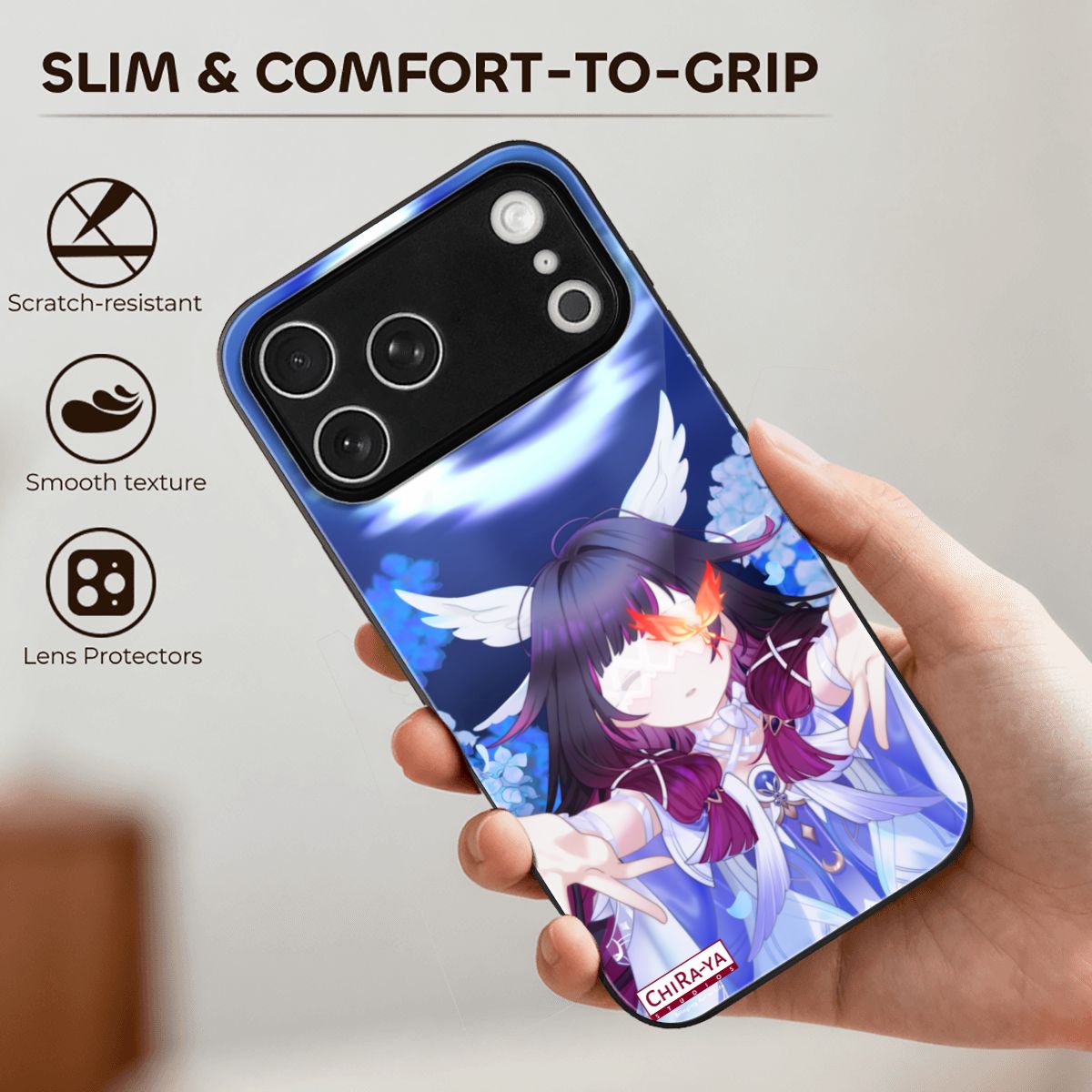 iPhone 17 Pro Max Glass Phone Case Chiraya Studios