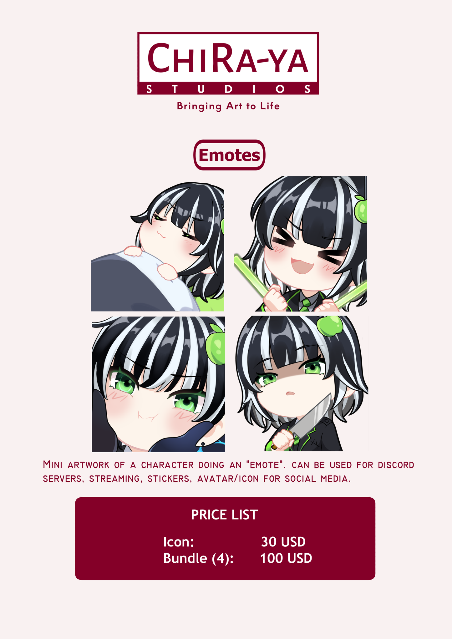 Custom Art Commission by Chiraya Studios (Quote Required)