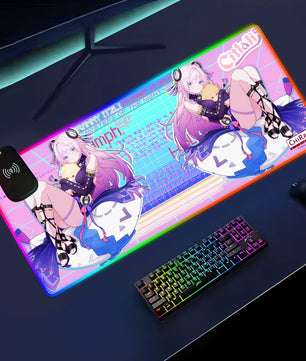Genshin Impact Citlali anime RGB gaming mouse pad by Chiraya Studios