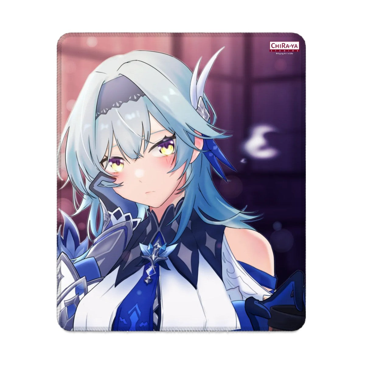 Genshin Impact Eula anime vertical gaming mouse pad by Chiraya Studios