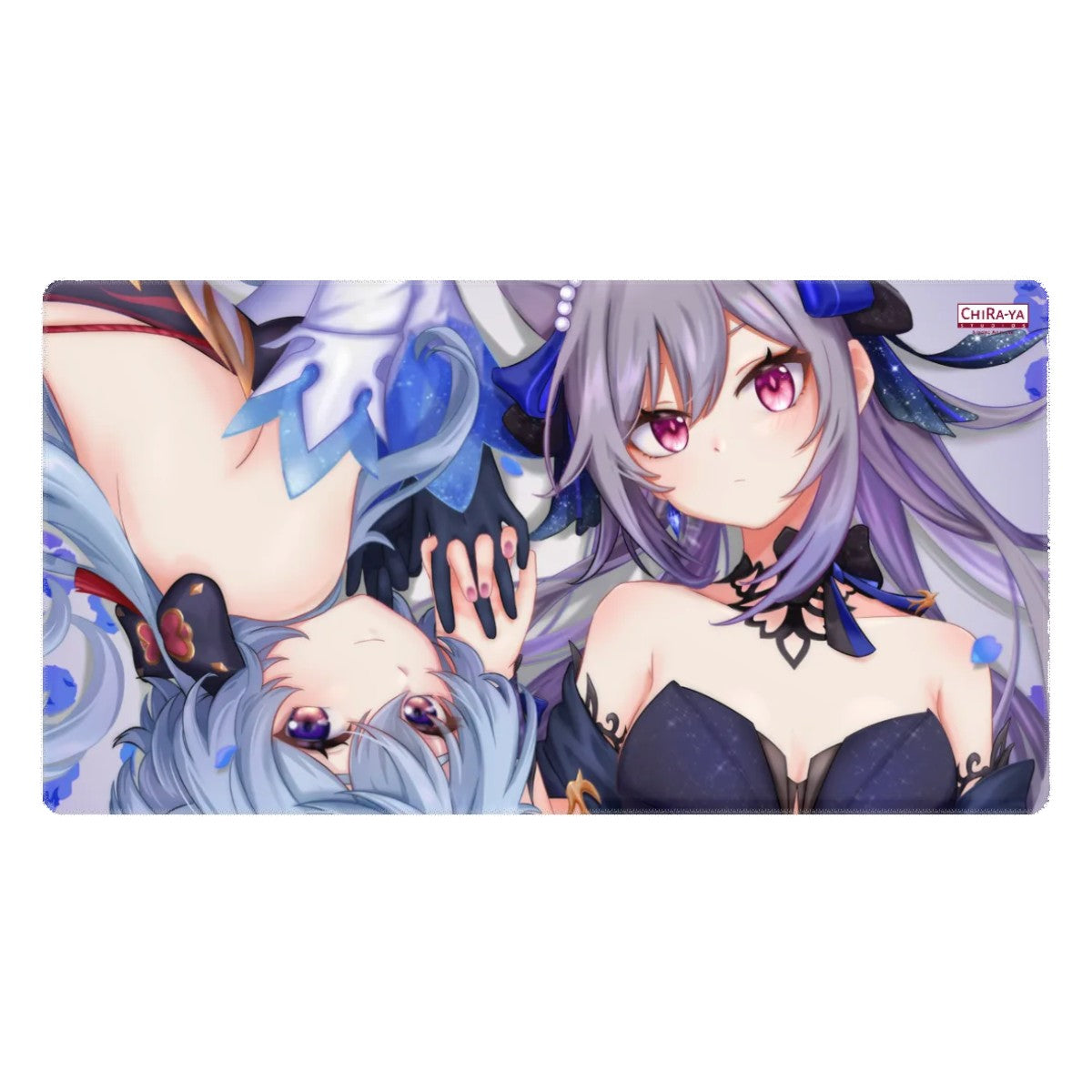 Genshin Impact Ganyu x Keqing extra large anime gaming mouse pad by Chiraya Studios