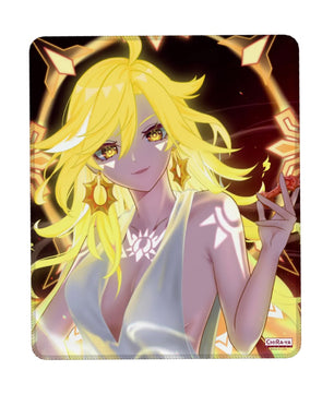 Genshin Impact Mavuika anime vertical gaming mouse pad by Chiraya Studios
