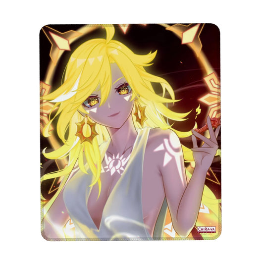 Genshin Impact Mavuika anime vertical gaming mouse pad by Chiraya Studios