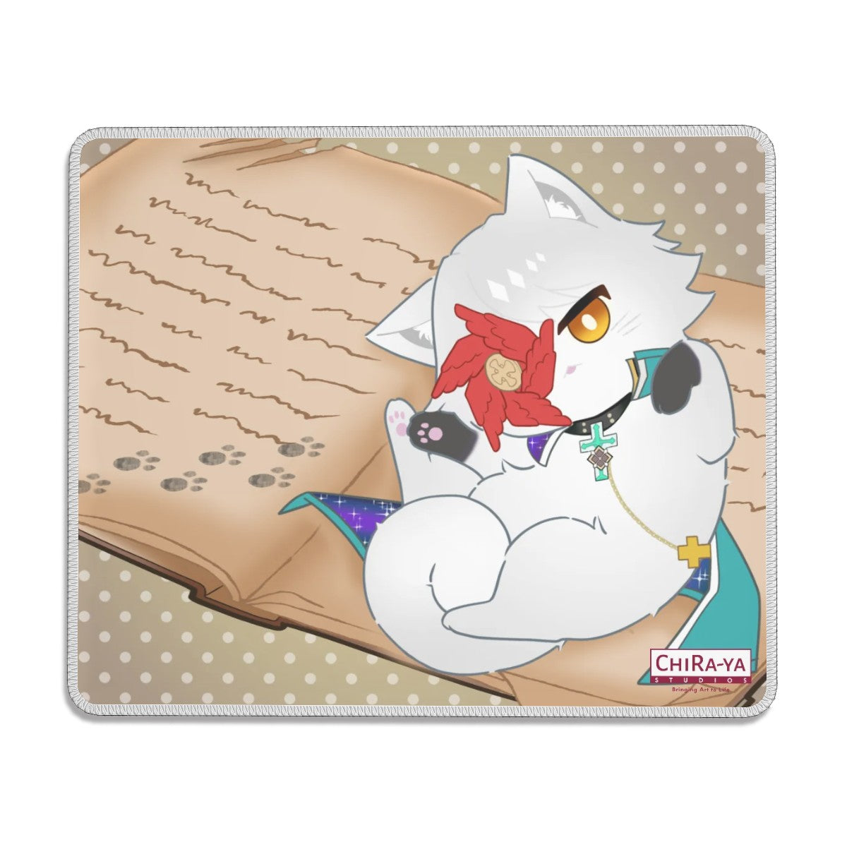 Guilty Gear Asuka Kreutz (Cat Asuka) anime gaming mouse pad Commissioned Fan Art design by Chiraya Studios