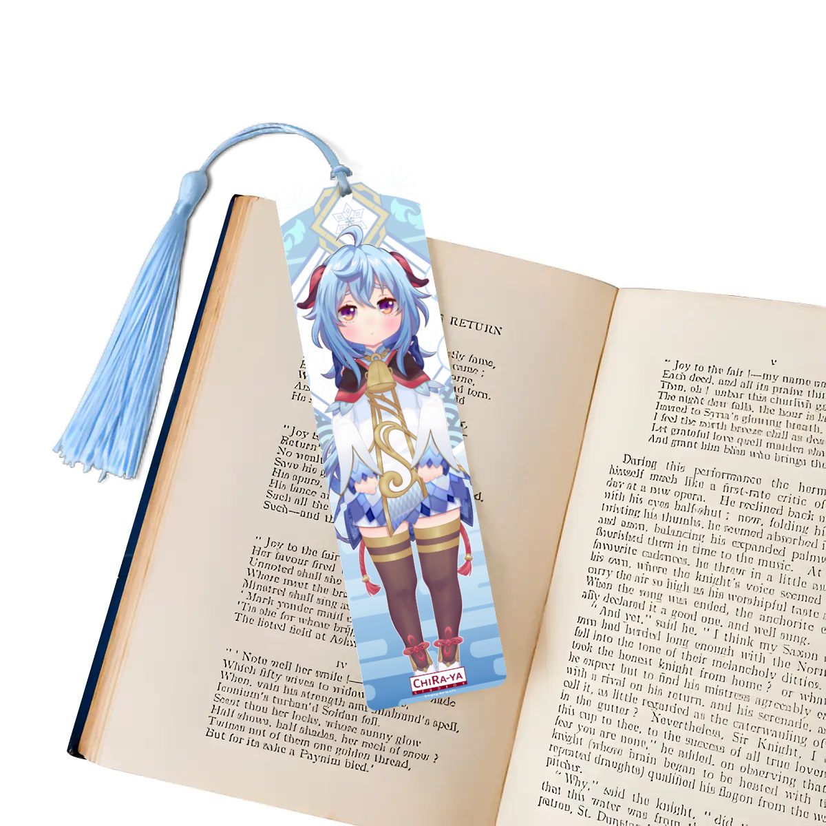 Genshin Impact Wooden Bookmark - Ganyu: "Smol Ganyu"